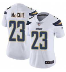Women's Nike Los Angeles Chargers #23 Dexter McCoil Elite White NFL Jersey