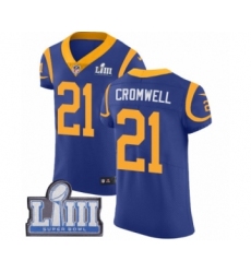 Men's Nike Los Angeles Rams #21 Nolan Cromwell Royal Blue Alternate Vapor Untouchable Elite Player Super Bowl LIII Bound NFL Jersey