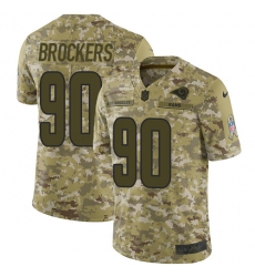 Men's Nike Los Angeles Rams #90 Michael Brockers Limited Camo 2018 Salute to Service NFL Jersey