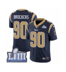 Youth Nike Los Angeles Rams #90 Michael Brockers Navy Blue Team Color Vapor Untouchable Limited Player Super Bowl LIII Bound NFL Jerseyy