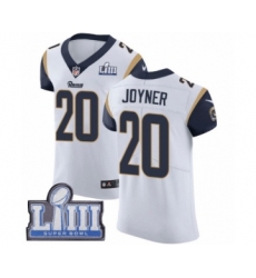 Men's Nike Los Angeles Rams #20 Lamarcus Joyner White Vapor Untouchable Elite Player Super Bowl LIII Bound NFL Jersey