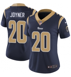 Women's Nike Los Angeles Rams #20 Lamarcus Joyner Elite Navy Blue Team Color NFL Jersey