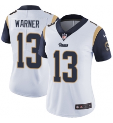 Women's Nike Los Angeles Rams #13 Kurt Warner Elite White NFL Jersey