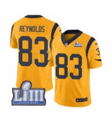 Youth Nike Los Angeles Rams #83 Josh Reynolds Limited Gold Rush Vapor Untouchable Super Bowl LIII Bound NFL Jersey