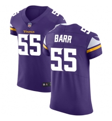 Men's Nike Minnesota Vikings #55 Anthony Barr Purple Team Color Vapor Untouchable Elite Player NFL Jersey