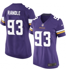 Women's Nike Minnesota Vikings #93 John Randle Game Purple Team Color NFL Jersey