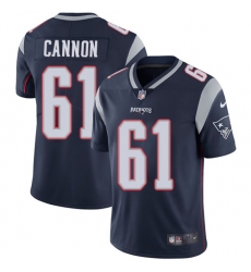 Youth Nike New England Patriots #61 Marcus Cannon Navy Blue Team Color Vapor Untouchable Limited Player NFL Jersey