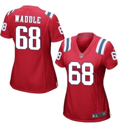 Women's Nike New England Patriots #68 LaAdrian Waddle Game Red Alternate NFL Jersey