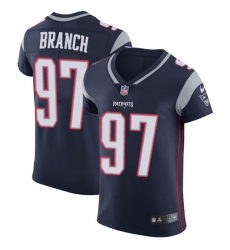 Men's Nike New England Patriots #97 Alan Branch Navy Blue Team Color Vapor Untouchable Elite Player NFL Jersey