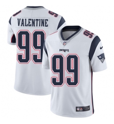 Men's Nike New England Patriots #99 Vincent Valentine White Vapor Untouchable Limited Player NFL Jersey