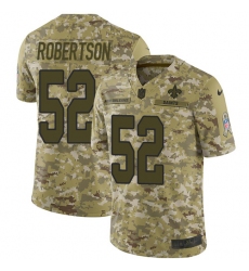 Youth Nike New Orleans Saints #52 Craig Robertson Limited Camo 2018 Salute to Service NFL Jersey