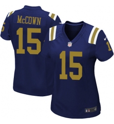 Women's Nike New York Jets #15 Josh McCown Game Navy Blue Alternate NFL Jersey