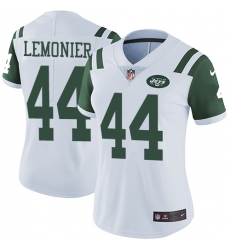Women's Nike New York Jets #44 Corey Lemonier Elite White NFL Jersey