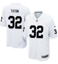Men's Nike Oakland Raiders #32 Jack Tatum Game White NFL Jersey