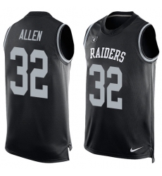 Men's Nike Oakland Raiders #32 Jack Tatum Limited Black Player Name & Number Tank Top NFL Jersey