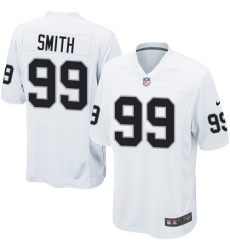 Men's Nike Oakland Raiders #99 Aldon Smith Game White NFL Jersey
