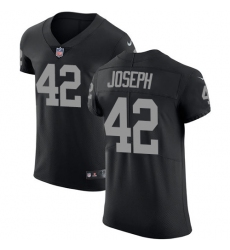 Men's Nike Oakland Raiders #42 Karl Joseph Black Team Color Vapor Untouchable Elite Player NFL Jersey