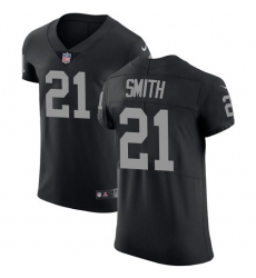 Men's Nike Oakland Raiders #21 Sean Smith Black Team Color Vapor Untouchable Elite Player NFL Jersey