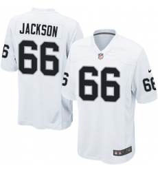 Men's Nike Oakland Raiders #66 Gabe Jackson Game White NFL Jersey