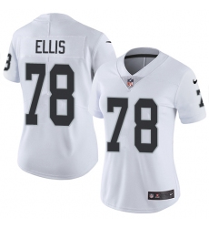 Women's Nike Oakland Raiders #78 Justin Ellis Elite White NFL Jersey