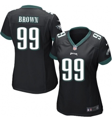 Women's Nike Philadelphia Eagles #99 Jerome Brown Game Black Alternate NFL Jersey