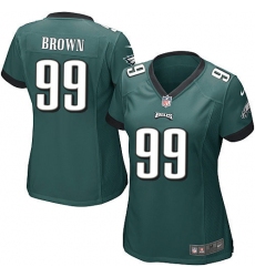 Women's Nike Philadelphia Eagles #99 Jerome Brown Game Midnight Green Team Color NFL Jersey