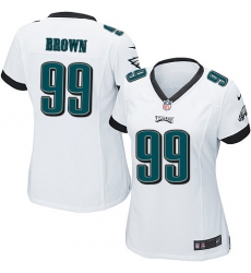 Women's Nike Philadelphia Eagles #99 Jerome Brown Game White NFL Jersey