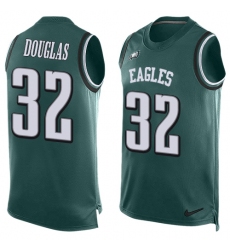 Men's Nike Philadelphia Eagles #32 Rasul Douglas Limited Midnight Green Player Name & Number Tank Top NFL Jersey