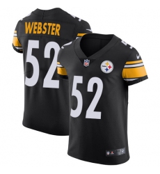 Men's Nike Pittsburgh Steelers #52 Mike Webster Black Team Color Vapor Untouchable Elite Player NFL Jersey