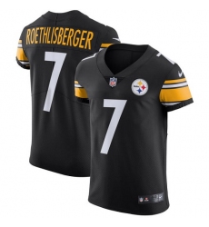 Men's Nike Pittsburgh Steelers #7 Ben Roethlisberger Black Team Color Vapor Untouchable Elite Player NFL Jersey
