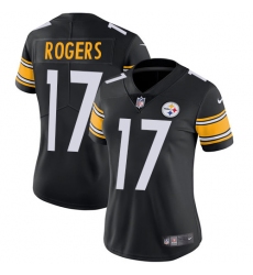 Women's Nike Pittsburgh Steelers #17 Eli Rogers Black Team Color Vapor Untouchable Limited Player NFL Jersey