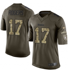 Youth Nike Pittsburgh Steelers #17 Eli Rogers Elite Green Salute to Service NFL Jersey