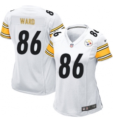 Women's Nike Pittsburgh Steelers #86 Hines Ward Game White NFL Jersey