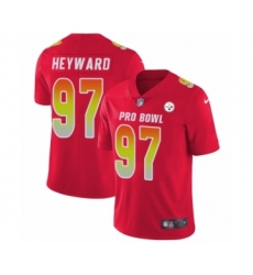 Men's Nike Pittsburgh Steelers #97 Cameron Heyward Limited Red AFC 2019 Pro Bowl NFL Jersey