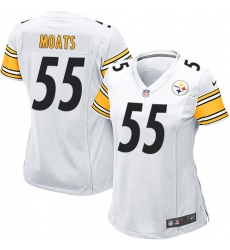 Women's Nike Pittsburgh Steelers #55 Arthur Moats Game White NFL Jersey