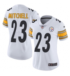 Women's Nike Pittsburgh Steelers #23 Mike Mitchell Elite White NFL Jersey