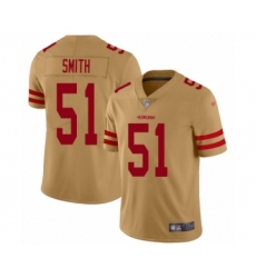 Women's San Francisco 49ers #51 Malcolm Smith Limited Gold Inverted Legend Football Jersey