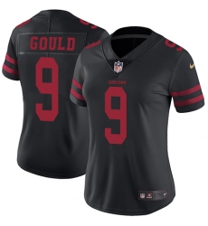 Women's Nike San Francisco 49ers #9 Robbie Gould Elite Black NFL Jersey