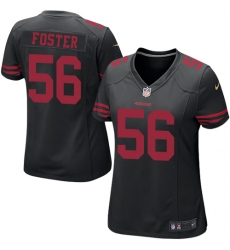 Women's Nike San Francisco 49ers #56 Reuben Foster Game Black NFL Jersey