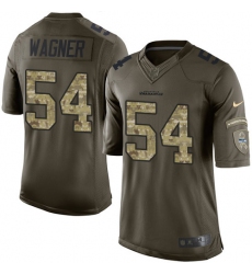 Youth Nike Seattle Seahawks #54 Bobby Wagner Elite Green Salute to Service NFL Jersey