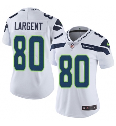 Women's Nike Seattle Seahawks #80 Steve Largent Elite White NFL Jersey