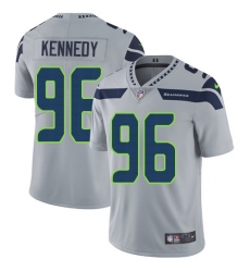 Youth Nike Seattle Seahawks #96 Cortez Kennedy Elite Grey Alternate NFL Jersey