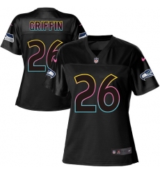 Women's Nike Seattle Seahawks #26 Shaquill Griffin Game Black Team Color NFL Jersey