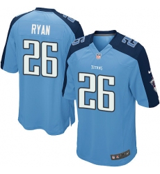 Men's Nike Tennessee Titans #26 Logan Ryan Game Light Blue Team Color NFL Jersey