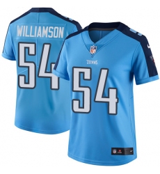 Women's Nike Tennessee Titans #54 Avery Williamson Elite Light Blue Team Color NFL Jersey
