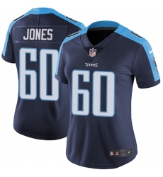 Women's Nike Tennessee Titans #60 Ben Jones Elite Navy Blue Alternate NFL Jersey