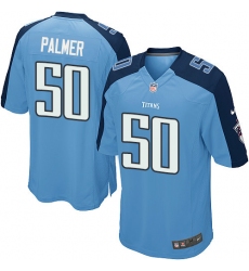 Men's Nike Tennessee Titans #50 Nate Palmer Game Light Blue Team Color NFL Jersey