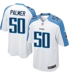 Men's Nike Tennessee Titans #50 Nate Palmer Game White NFL Jersey