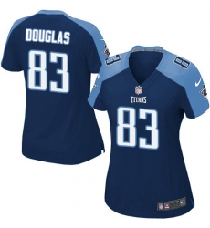 Women's Nike Tennessee Titans #83 Harry Douglas Game Navy Blue Alternate NFL Jersey