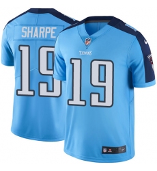 Youth Nike Tennessee Titans #19 Tajae Sharpe Elite Light Blue Team Color NFL Jersey